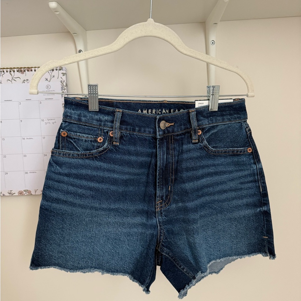 American Eagle Outfitters Strigid Super High Waisted Relaxed Denim Short
